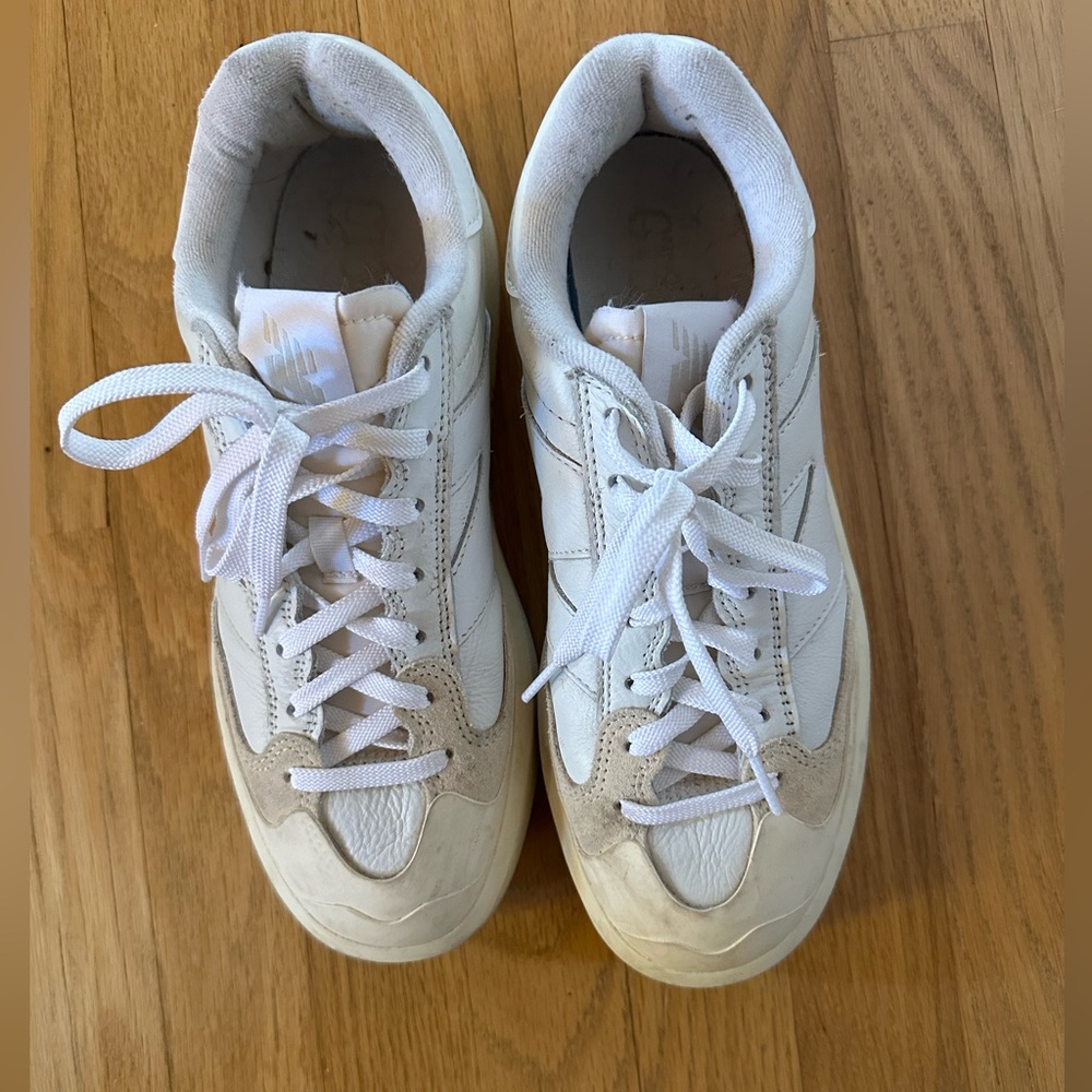 New Balance ct302 White and Cream Sneakers